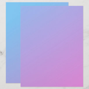 Papier d'artisanat Recyclé Pink to Blue Ombre