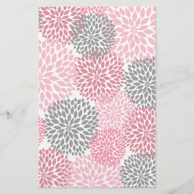 Papier d'artisanat rose Gris Dahlia (Devant)