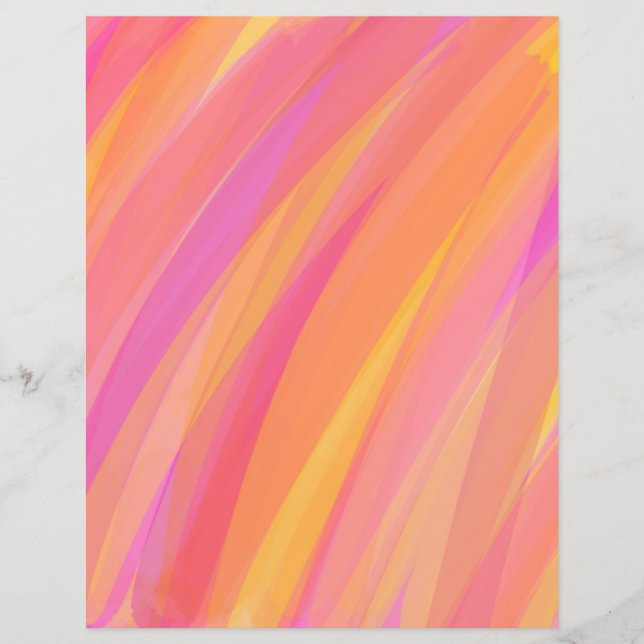 Papier d'artisanat rose, orange et jaune pour scra (Devant)