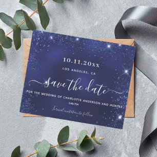 Papier Date de sauvegarde de la parties scintillant bleu