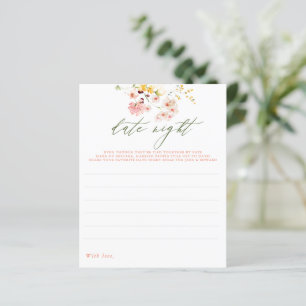 Papier Date Idées de nuit pour couple ou mariée - Fleur s