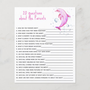 Papier Dauphin rose - Questions sur les parents