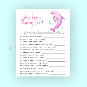 Papier Dauphin rose - Qui connaît maman mieux