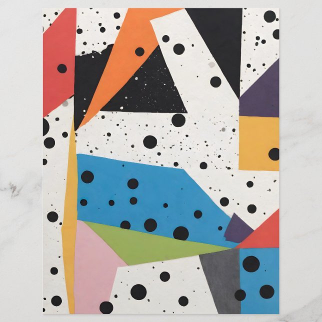 Papier de collection à points noirs Papier à rebut (Devant)