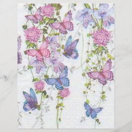 Papier de découpage Lilac Blue Butterflies