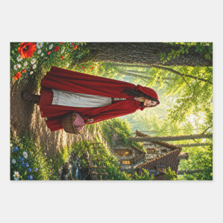 Papier de découpage pour emballage rouge avec rêve