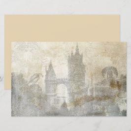 Papier de découpage pour scrapbooking de vieux châ