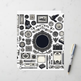 Papier de découpe et de collage en ligne Ephemera 