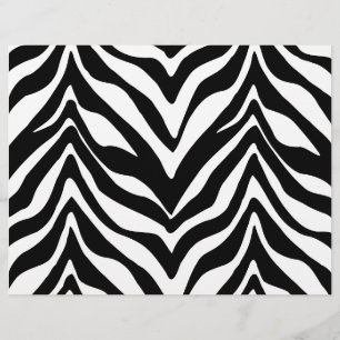 Papier de fête à motif zèbre