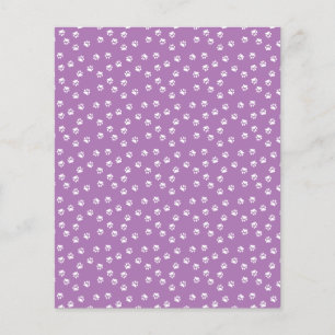 Papier de fond pour album avec empreintes de patte