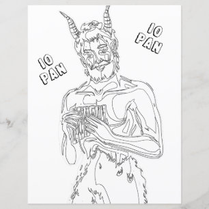Papier de la page de coloriage Pagan de la corne d