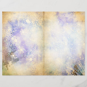 Papier de la page de la Magie de neige hivernale