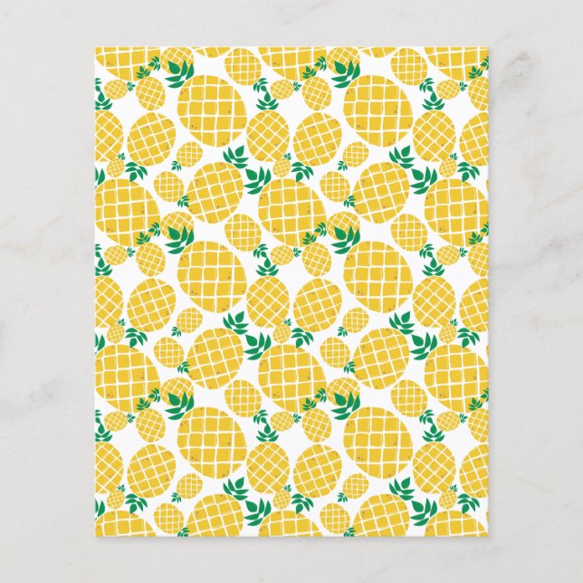 Papier de Motif de scrapbooking pour ananas tropic (Devant)