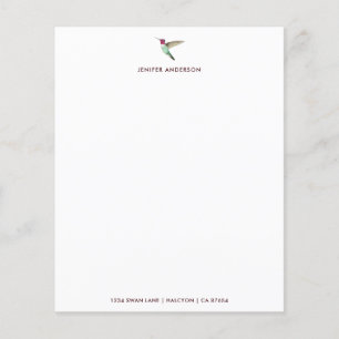 Papier de papeterie blanc personnalisé
