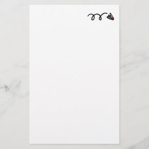 Papier de papeterie de badminton pour écrire les