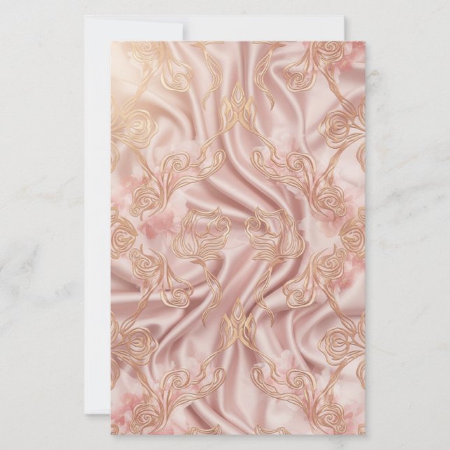 Papier de papeterie floral double face esthétique  (Devant)