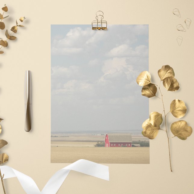 Papier de papeterie paysager des champs de blé agr (In Situ)