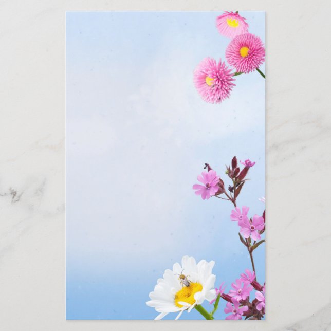 Papier de papier à scandale pour fleurs de printem (Devant)