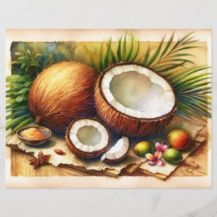 Papier de papier à scandale Tropical de découpage