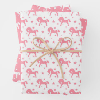 Papier de papier d'enveloppement de Chevaux de Jou