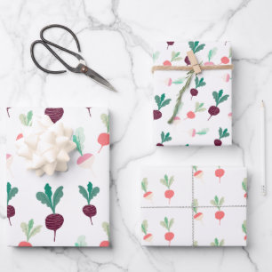 Papier de papier Radish, enveloppement de betterav
