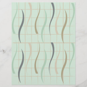 Papier de scrapbook à motif tourbillon et grille
