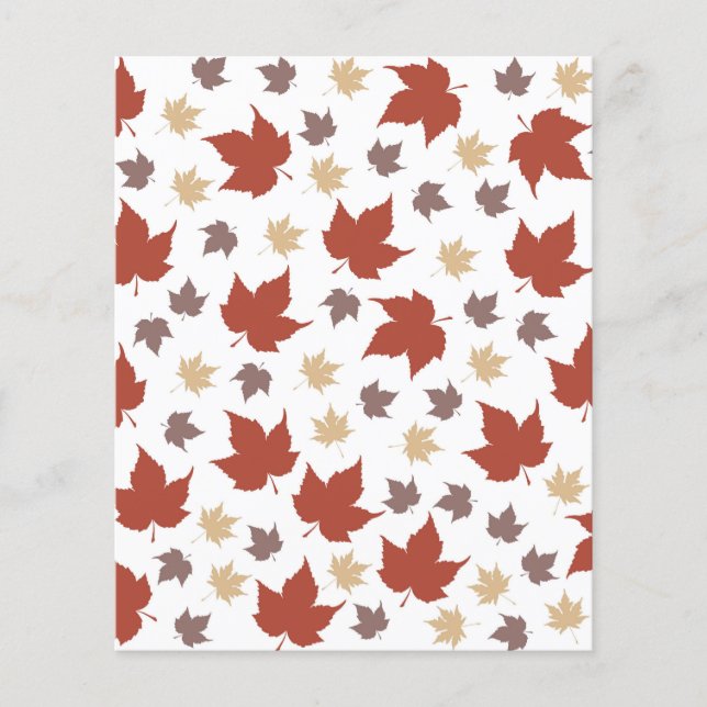 Papier de scrapbook de feuille d'automne (Devant)