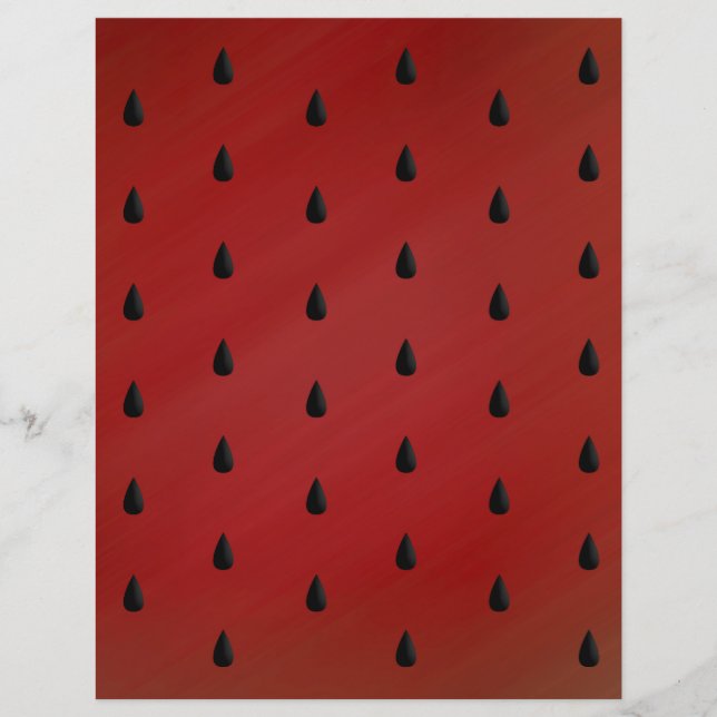 Papier de scrapbook de graines de pastèque (Devant)