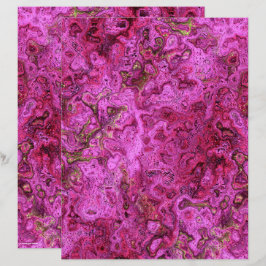 Papier de scrapbooking à motif marbré rose tourbil