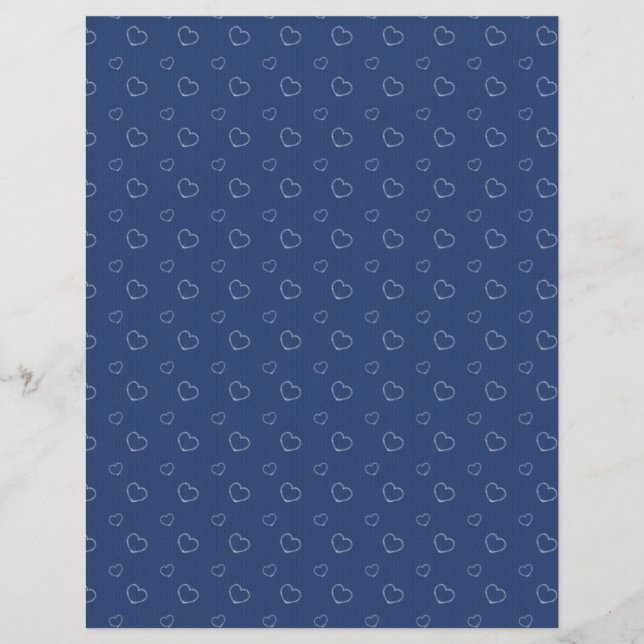 Papier de scrapbooking adorable bleu marine textur (Devant)