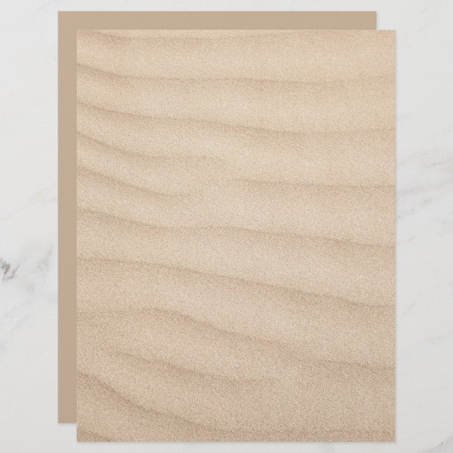 Papier de scrapbooking Arrière - plan de sable de  (Devant / Derrière)