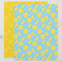 Papier de scrapbooking au citron