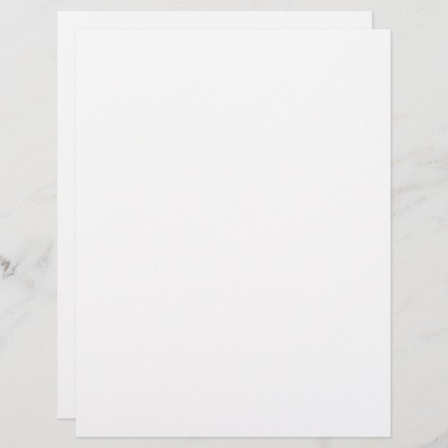 Papier de scrapbooking couleur blanc clair (Devant / Derrière)