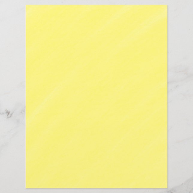 Papier de scrapbooking couleur jaune naturel (Devant)