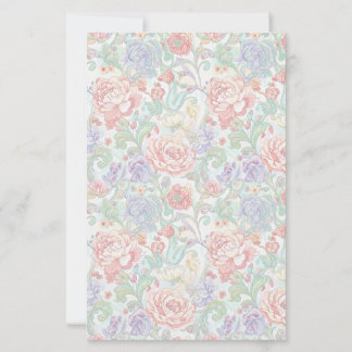 Papier de scrapbooking élégant à motif floral past