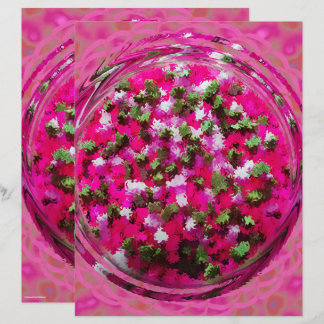 Papier de scrapbooking Pot-pourri Rose 2 faces