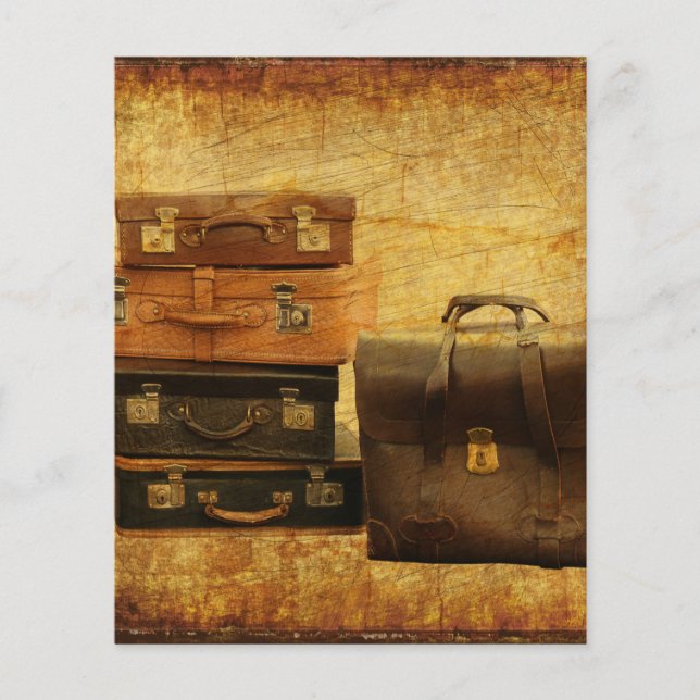 papier de scrapbooking vintage pour voyage (Devant)