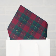 Papier de soie à carreaux tartan rouge, découpage