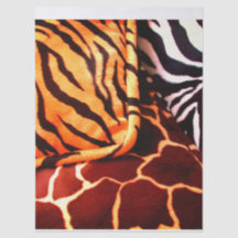 Papier de soie à motif animal