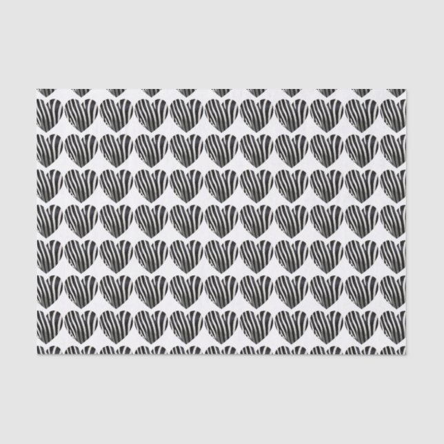 Papier de soie à motif zèbre cool (Recto)