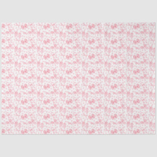 Papier de soie à nœuds roses et à pois