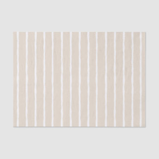 Papier de soie à rayures beige neutre moderne