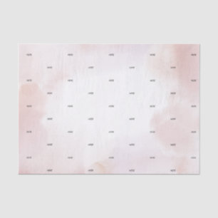 Papier de soie à texte personnalisé lavis aquarell