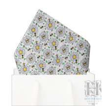 Papier de soie Abeilles et Pâquerettes