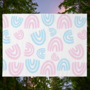 Papier de soie arc-en-ciel pastel de fierté trans