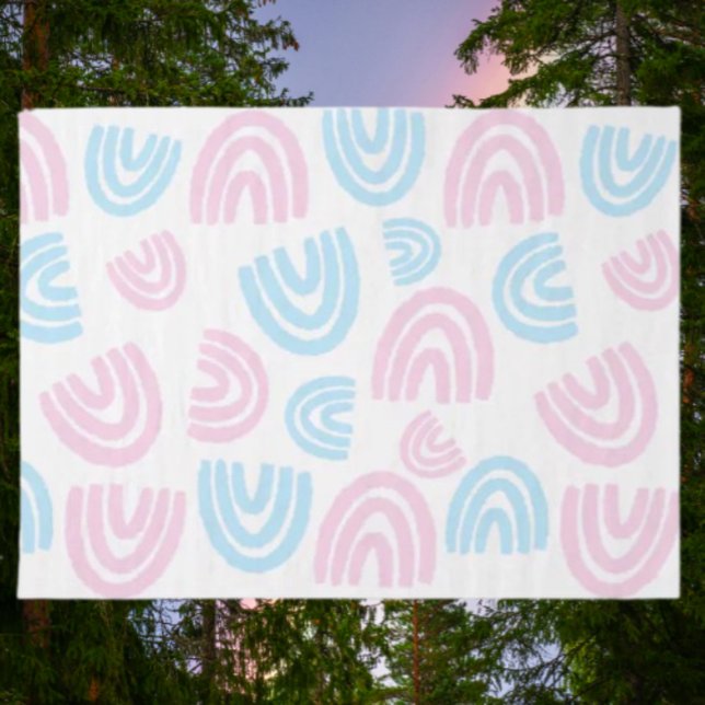 Papier de soie arc-en-ciel pastel de fierté trans (Créateur téléchargé)