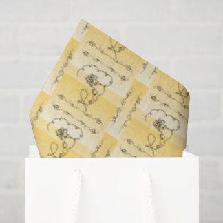 Papier de soie couleur dorée Flowing Beauty