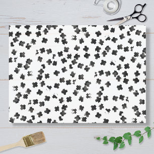 Papier de soie croisé noir en détresse