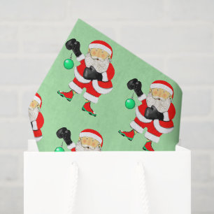 Papier de soie de Noël de boxe