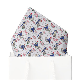 Papier de soie de Noël Jiu Jitsu blanc